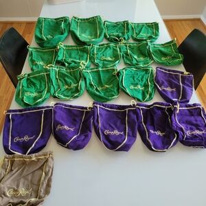 Lot of 20 Crown Royal Pouches Bags